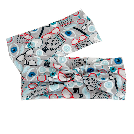 Gray Optometry Headband – Eye Care Nurse Handmade Headband
