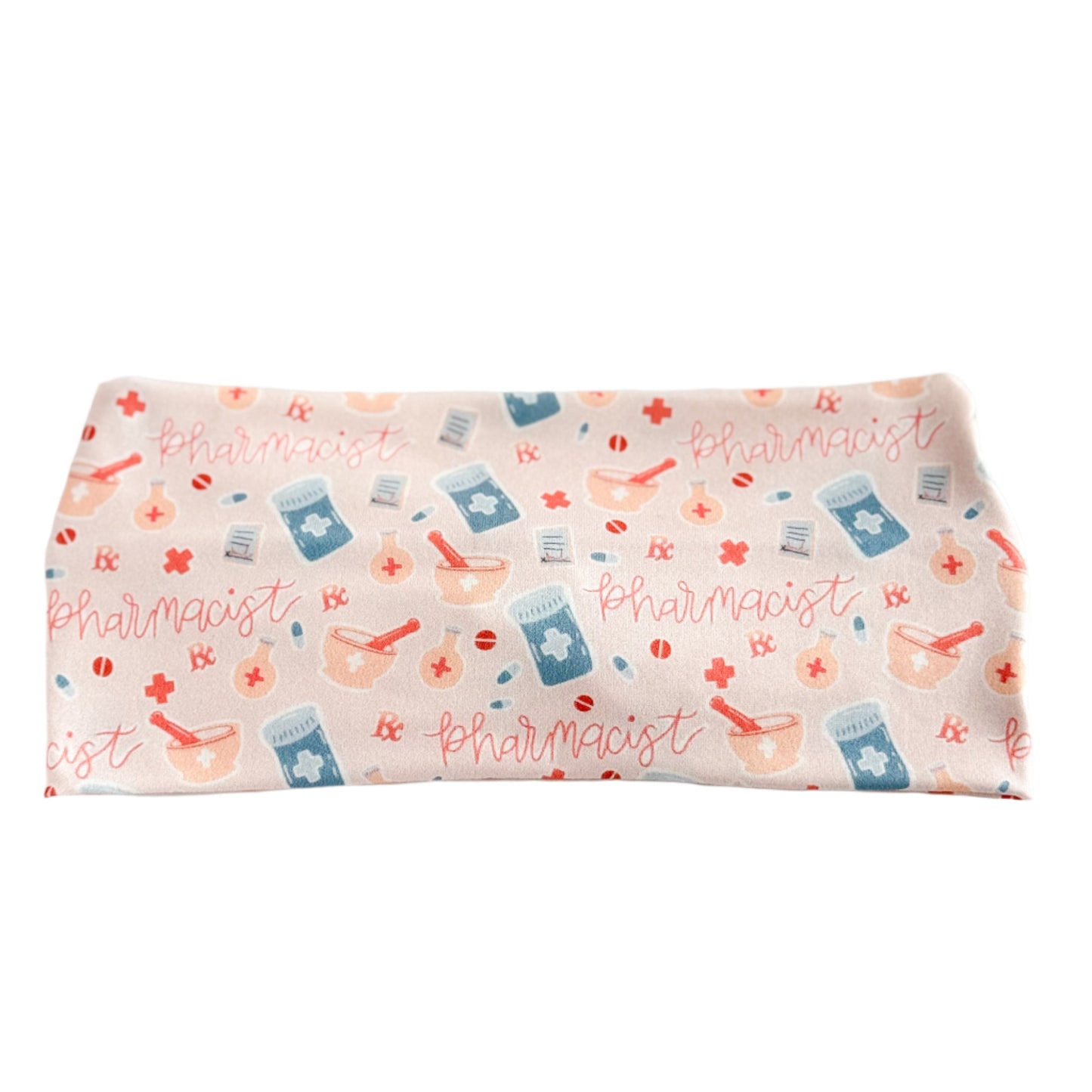 Pharmacy Twist Headband – Pill & Rx Print Hair Accessory for Pharmacists & Techs Headband Studio