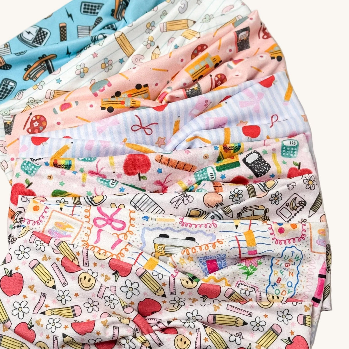 Handmade Teacher Headband in classroom prints - back-to-school gift guide