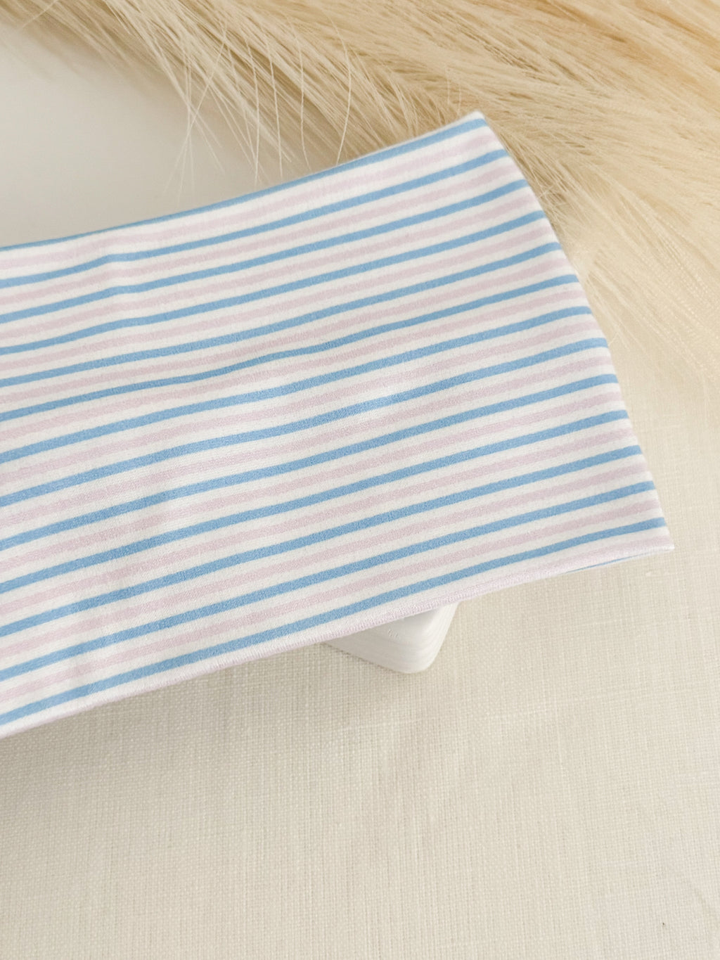 Newborn stripes print twist headband for labor & delivery nurses – handmade by Headband Studio