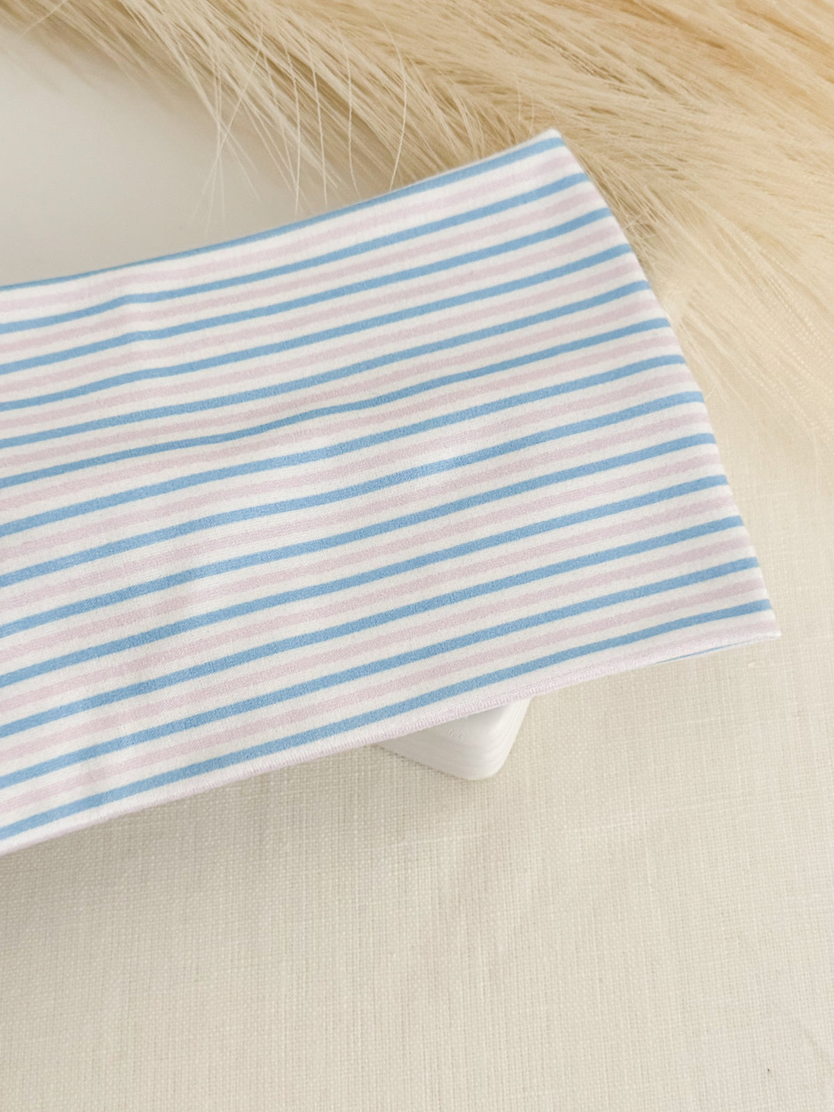 Newborn stripes print twist headband for labor & delivery nurses – handmade by Headband Studio