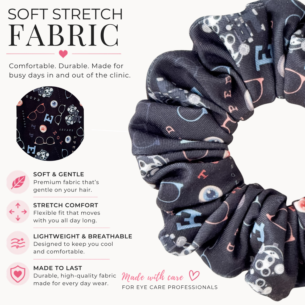 Optometry Scrunchies – Handmade Eye Care Hair Accessories