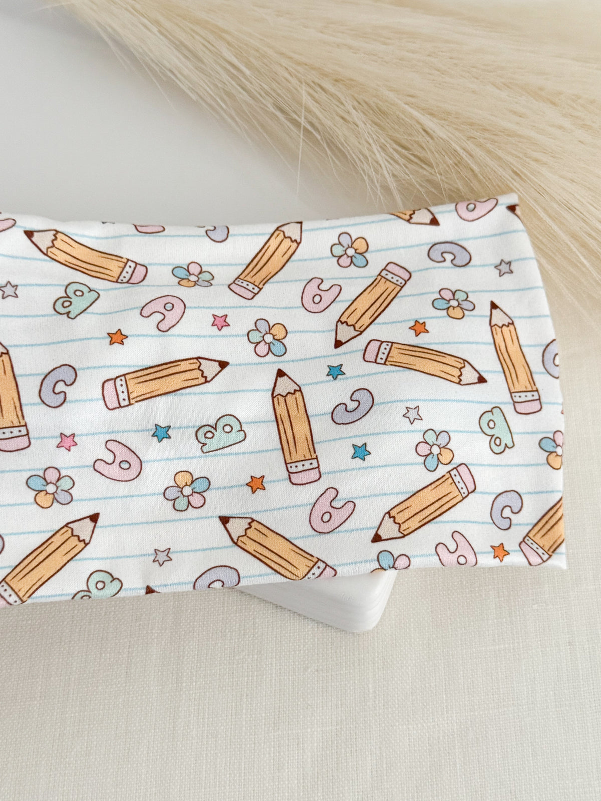 Notebook Paper Pencil Knotted Headband