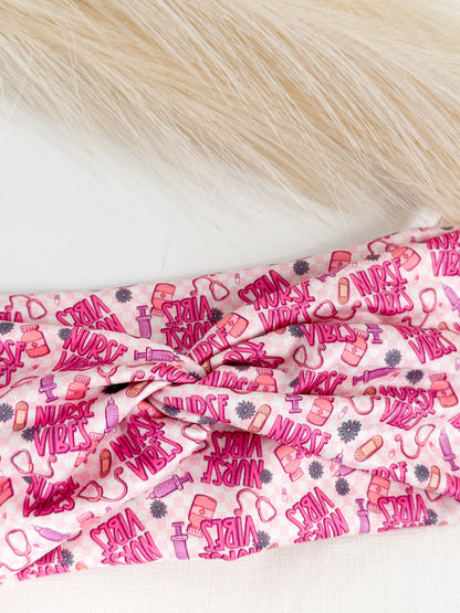 Nurse Vibes Twist Headband