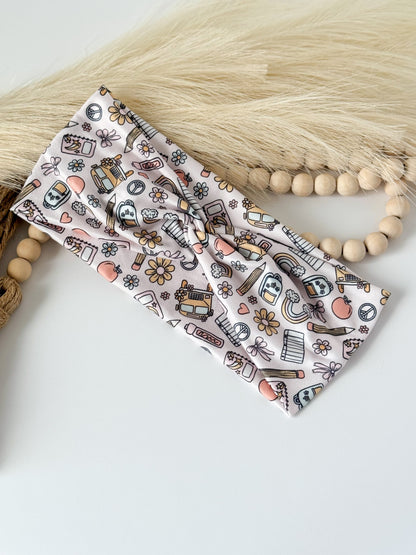 Pink Teacher Headband – Comfortable, Professional & Stylish for Classroom Wear Headband Studio