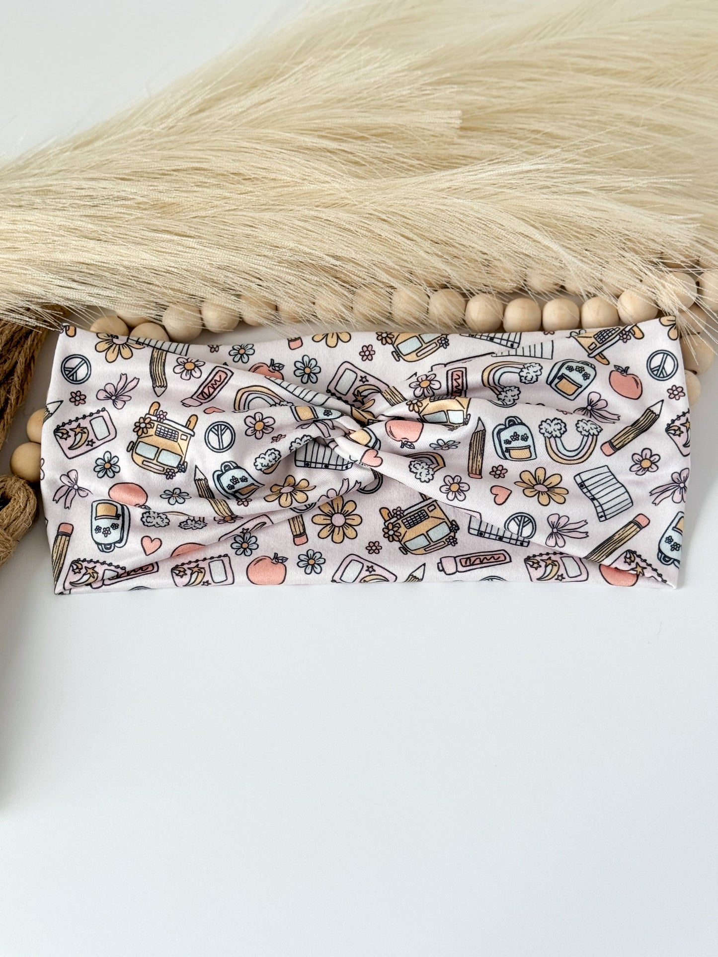 Pink Teacher Headband – Comfortable, Professional & Stylish for Classroom Wear Headband Studio