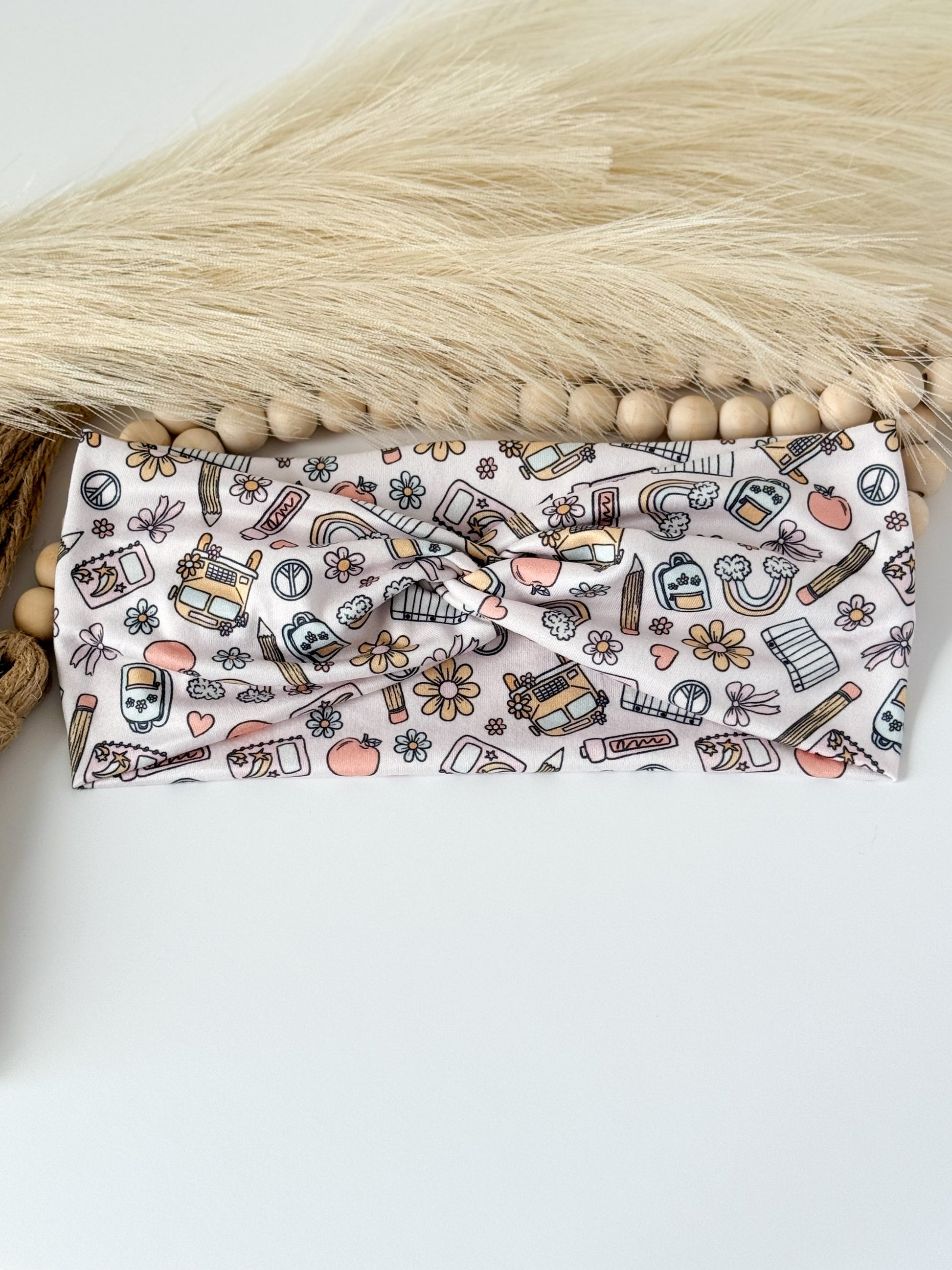 Pink Teacher Headband – Comfortable, Professional & Stylish for Classroom Wear Headband Studio