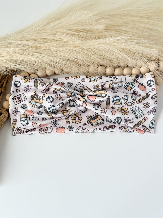 Pink Teacher Headband – Comfortable, Professional & Stylish for Classroom Wear Headband Studio