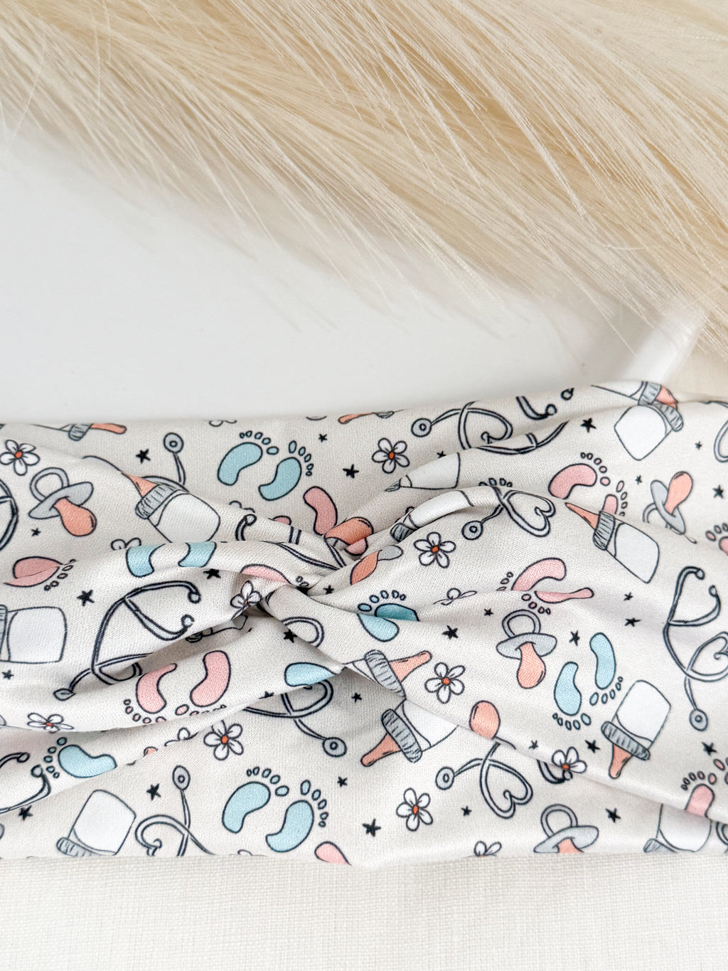 NICU Nurse Headband – Handmade Healthcare Hair Accessory