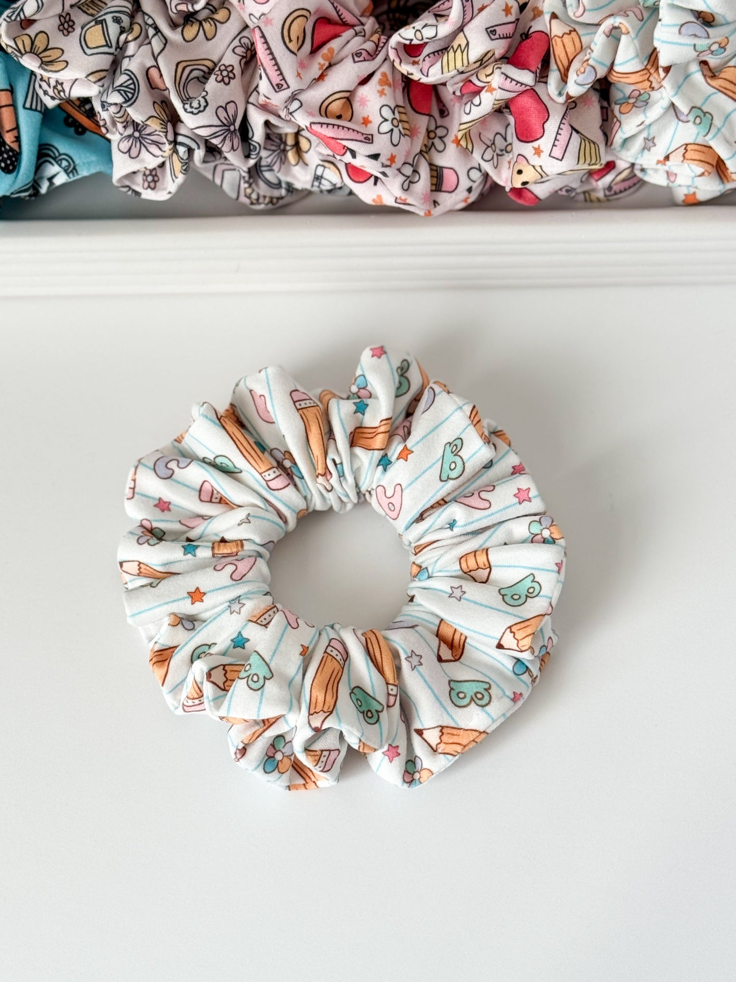 Handmade Scrunchies for Teachers – Back-to-School Hair Accessories Headband Studio