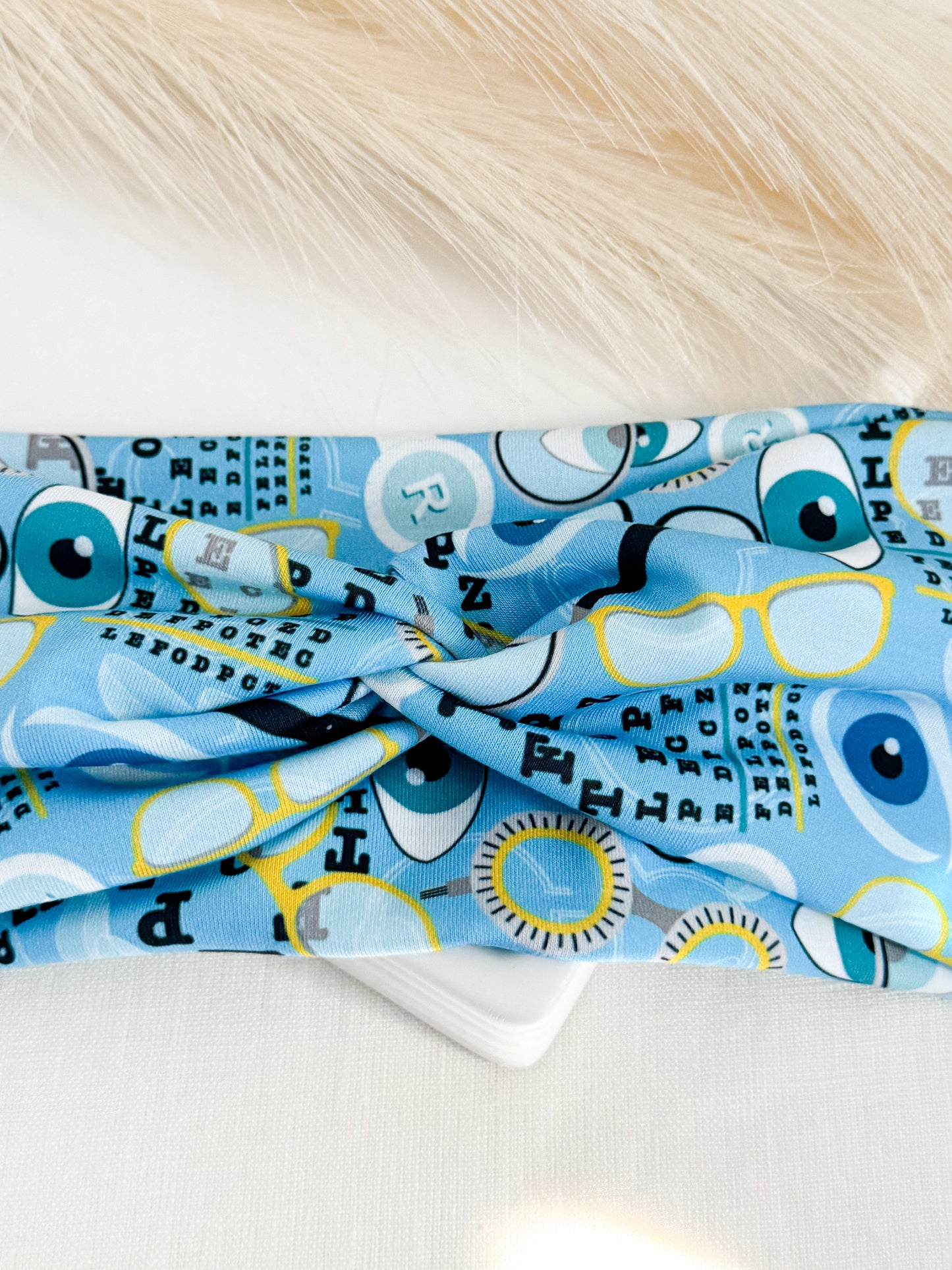 Blue Clear Vision Headband – Optometry Hair Accessory for Clinics