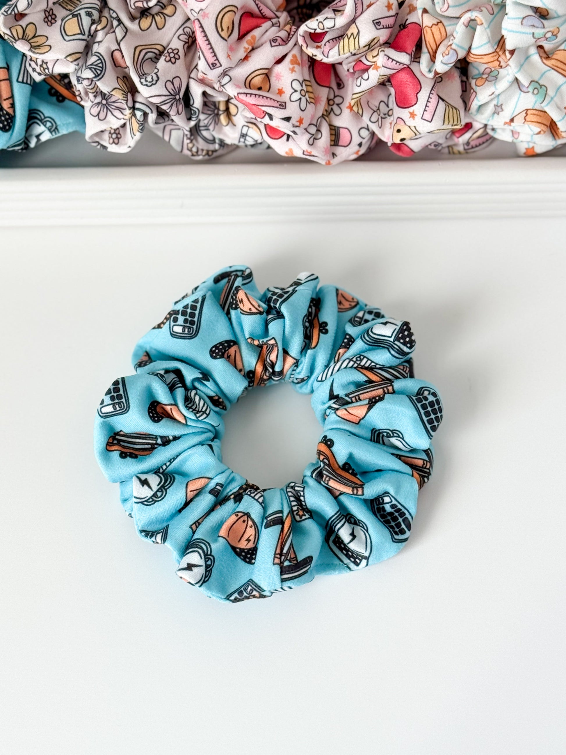 Handmade Scrunchies for Teachers – Back-to-School Hair Accessories Headband Studio