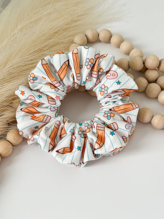 Handmade Scrunchies for Teachers – Back-to-School Hair Accessories Headband Studio