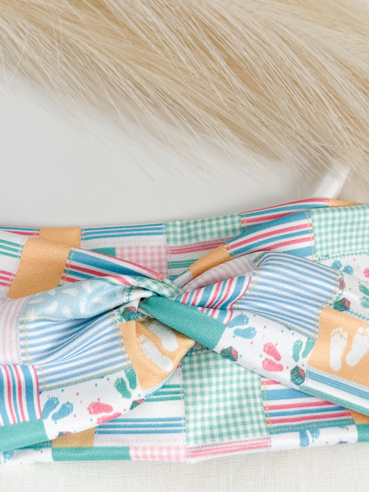 L&D Patchwork Nurse Headband – Labor & Delivery Handmade Headband