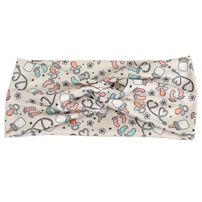 NICU Nurse Headband – Handmade Healthcare Hair Accessory