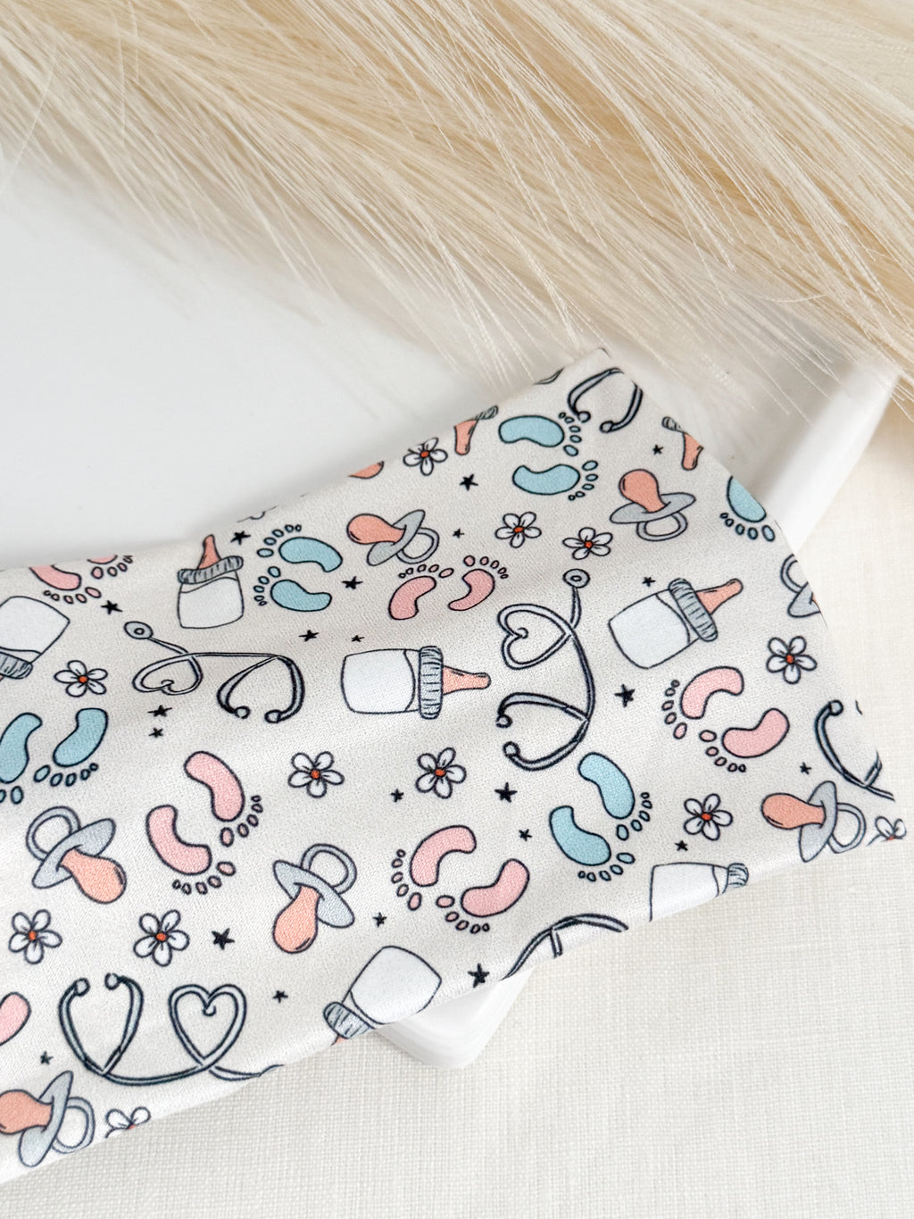 NICU Nurse Headband – Handmade Healthcare Hair Accessory