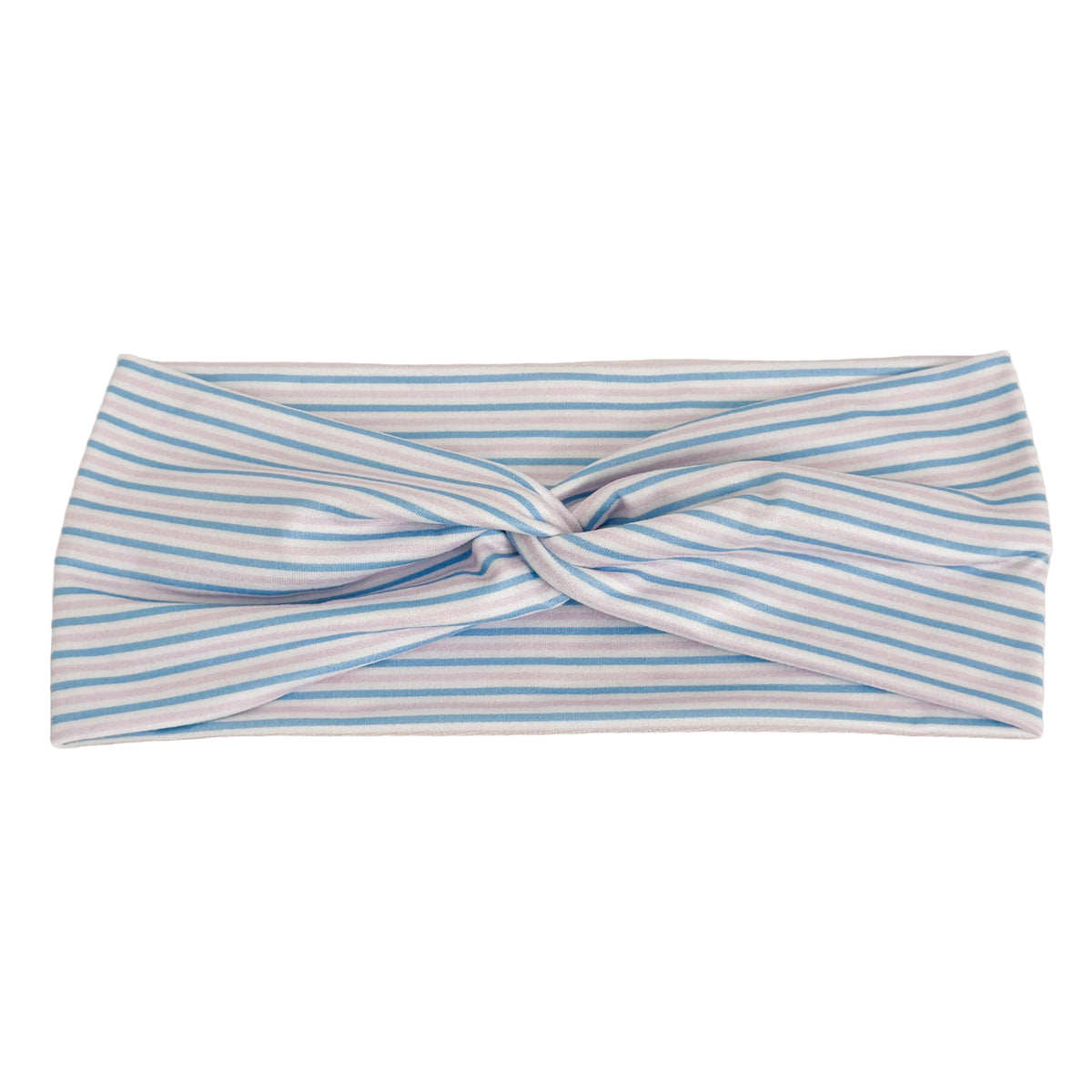 Newborn stripes print twist headband for labor & delivery nurses – handmade by Headband Studio
