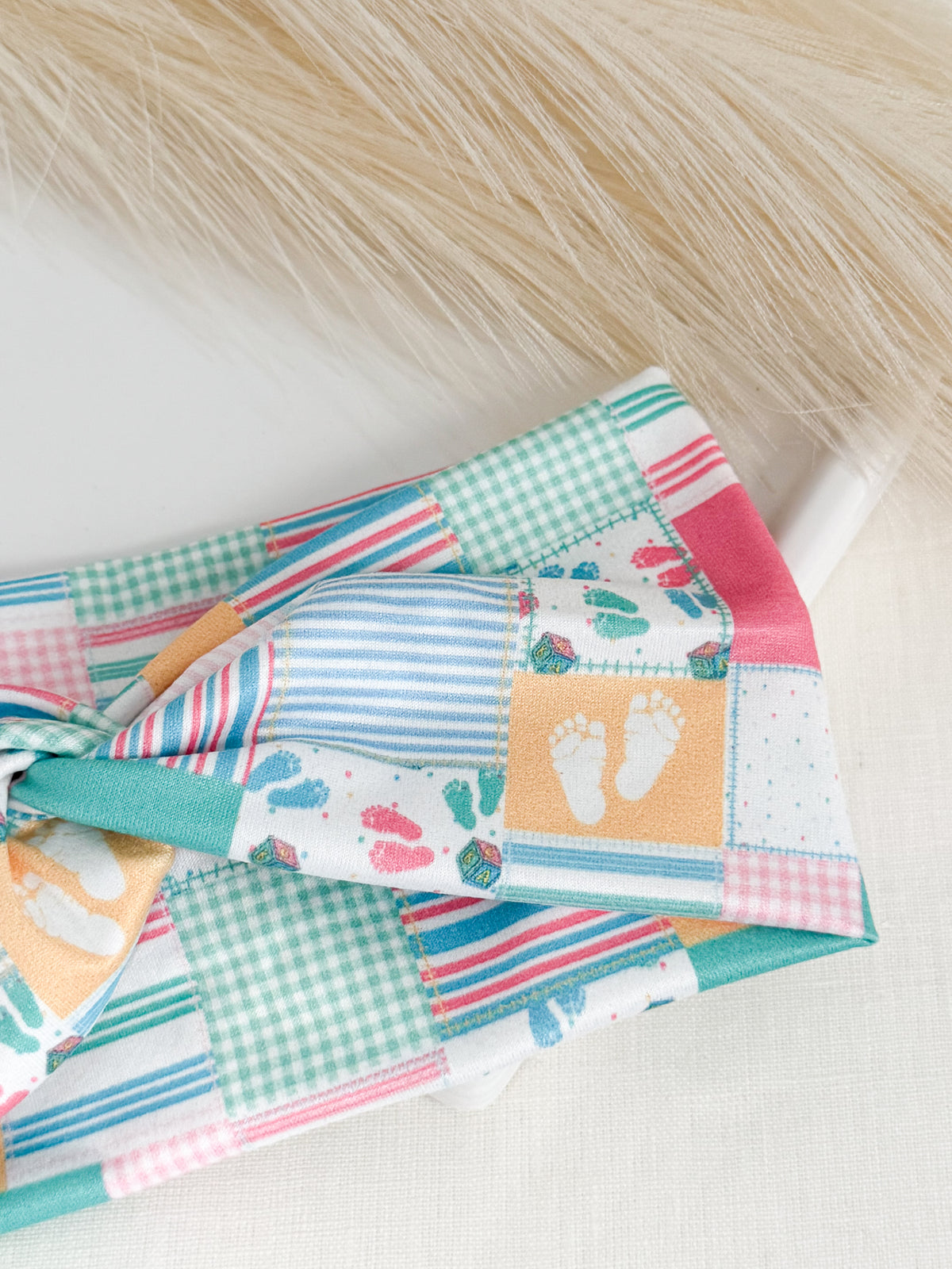 L&D Patchwork Nurse Headband – Labor & Delivery Handmade Headband