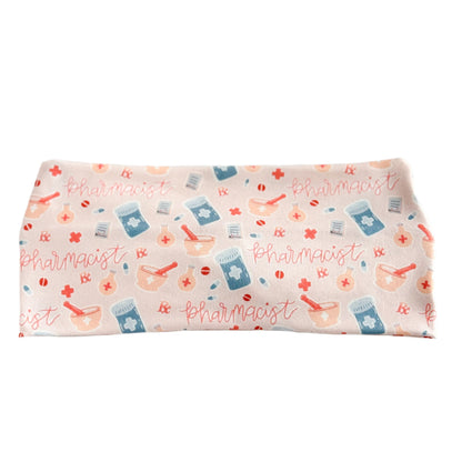 Pharmacy Twist Headband – Pill & Rx Print Hair Accessory for Pharmacists & Techs Headband Studio