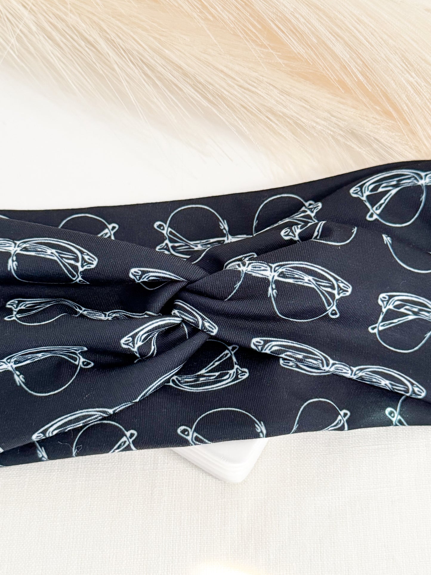 Black Optometrist headband - Eye Care Nurse Handmade Headband