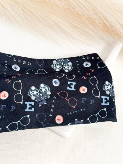 Black Optometry Headband – Eye Care Hair Accessory