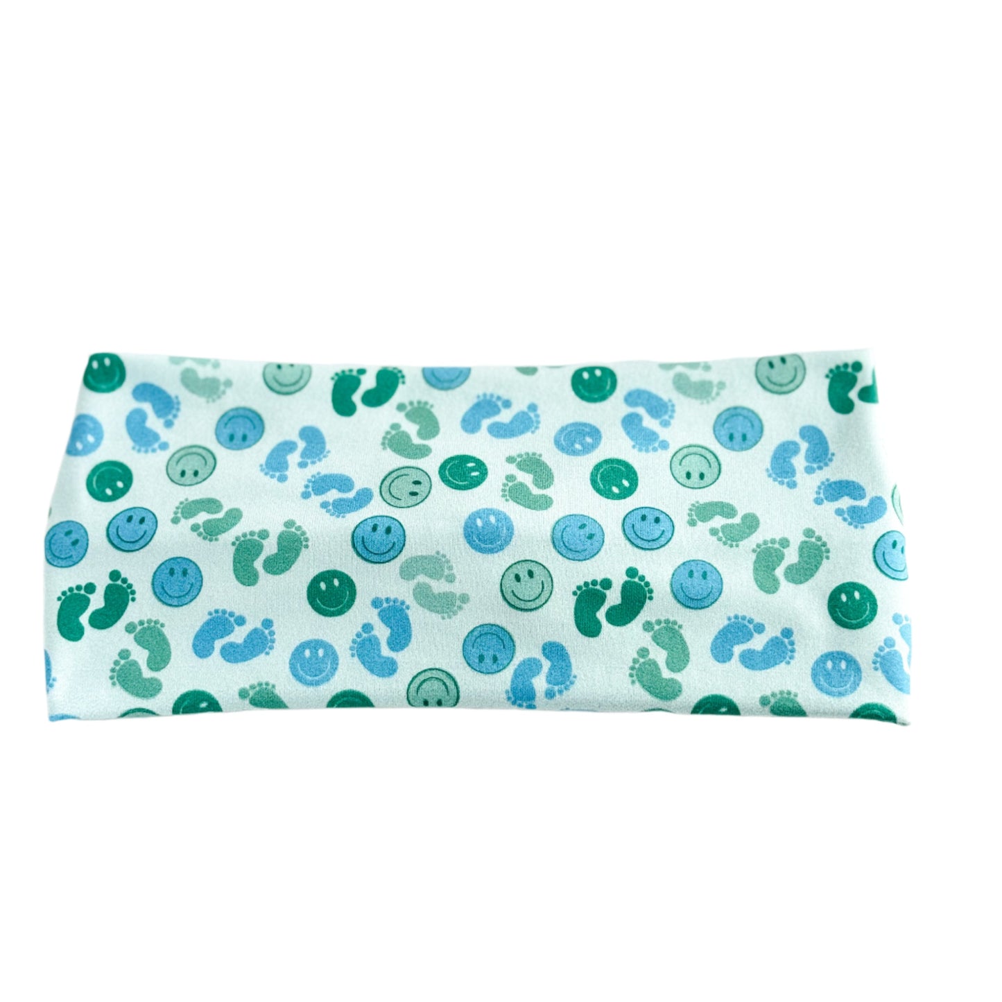 Blue Baby Feet Twist Headband Headband Studio