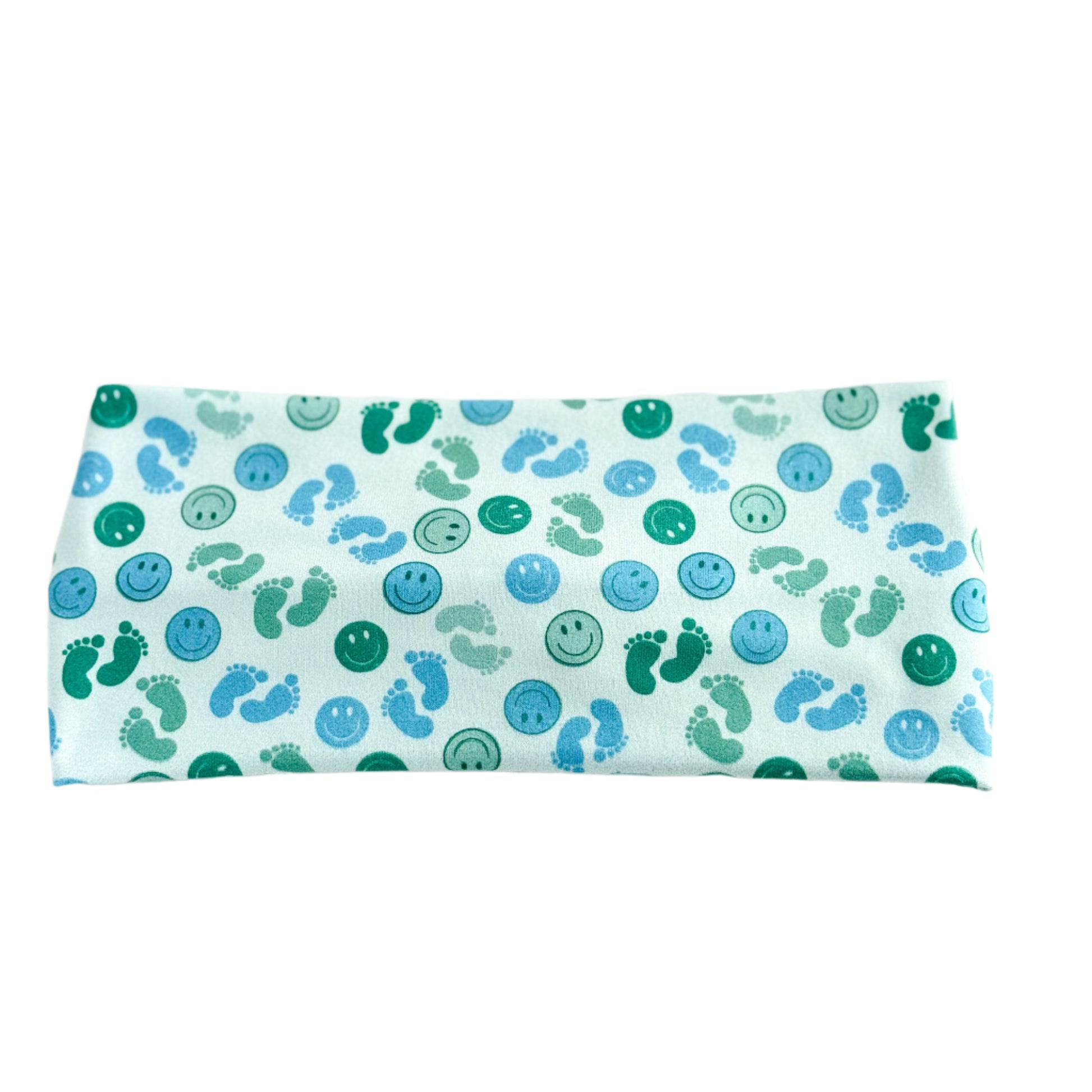 Blue Baby Feet Twist Headband Headband Studio