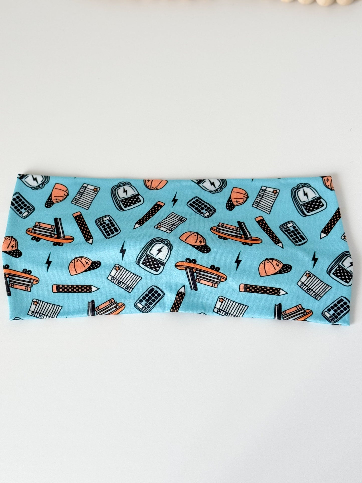 Handmade Blue Teacher Headband – Comfortable, Professional & Stylish for Classroom Wear Headband Studio