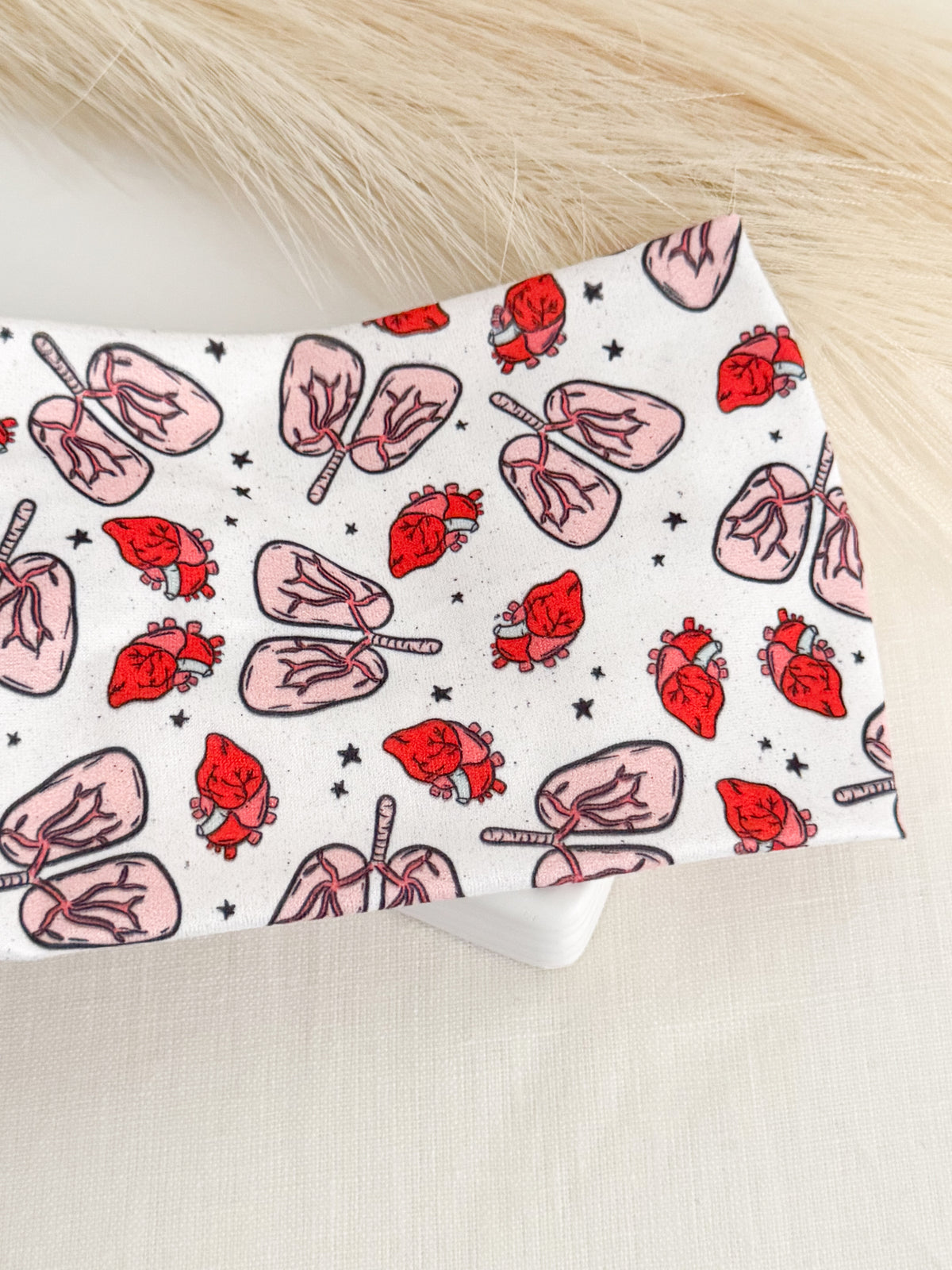 Lungs & Hearts Twist Headband for Healthcare Workers