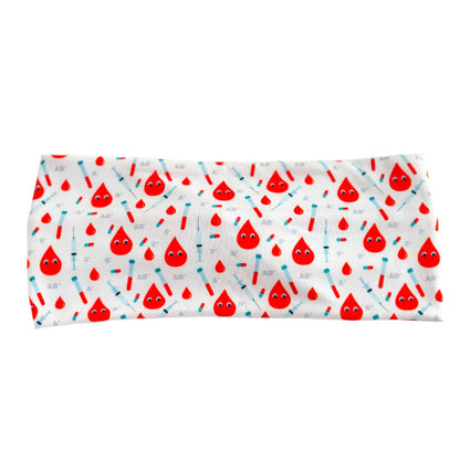 Blood Drops & Syringes Twist Headband Headband Studio