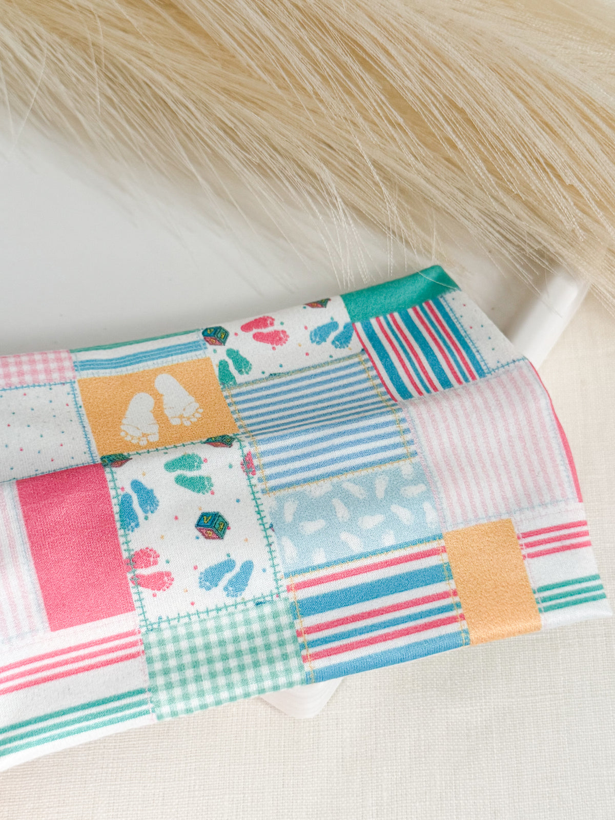L&D Patchwork Nurse Headband – Labor & Delivery Handmade Headband