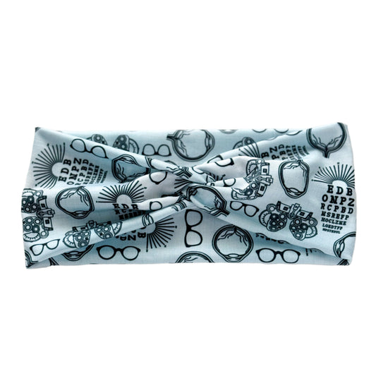 Ophthalmology Twist Headband – Eye Care Hair Accessory for Vision Specialists & Clinic Staff Headband Studio