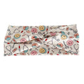 Medical smiles print twist headband for nurses and healthcare workers – handmade by Headband Studio