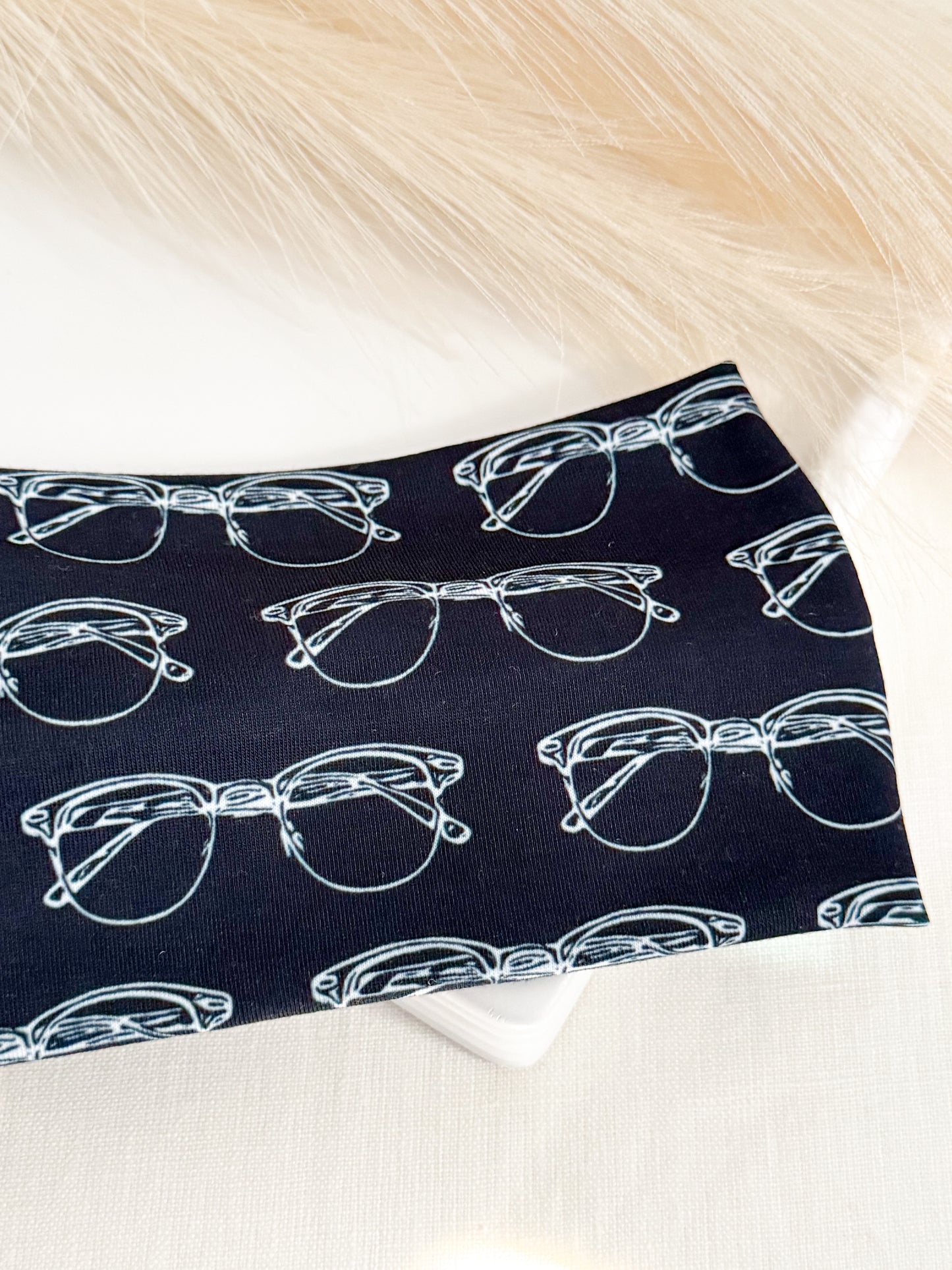 Black Optometrist headband - Eye Care Nurse Handmade Headband