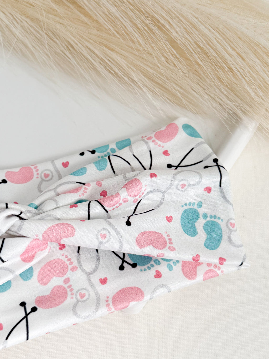 Labor & Delivery Nurse Headband – Handmade L&D Hair Accessory