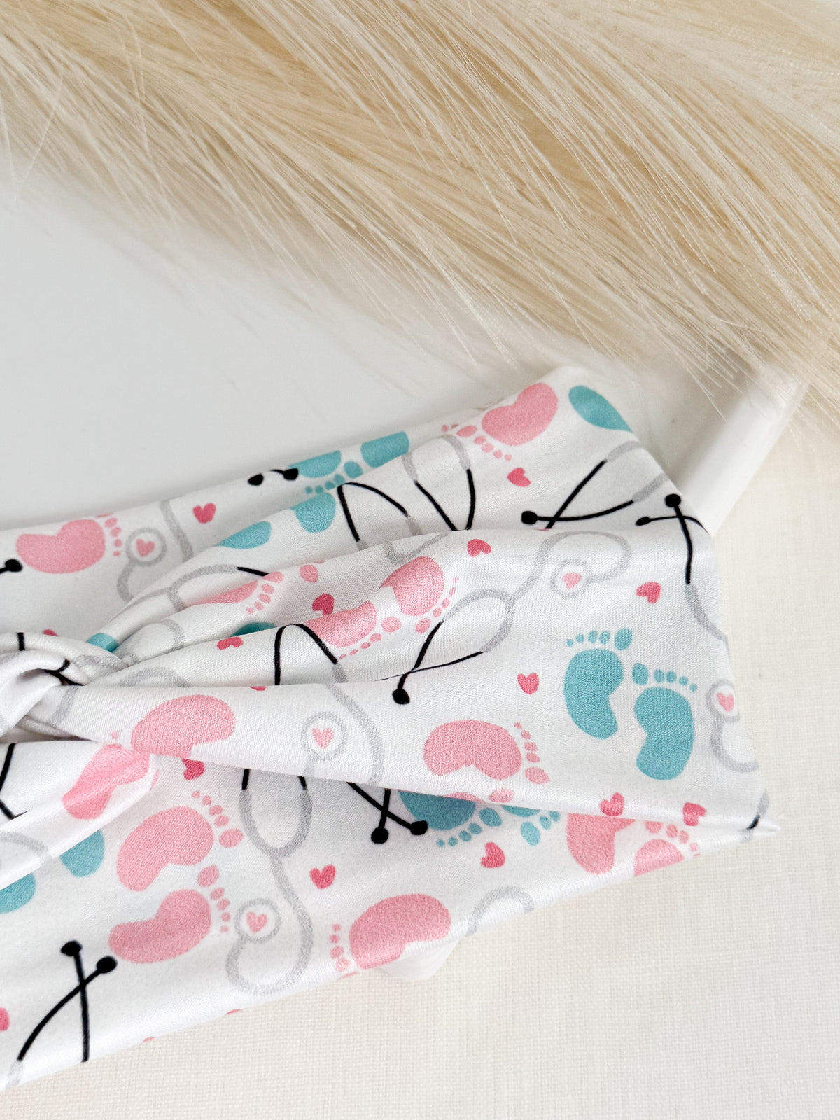 Labor & Delivery Nurse Headband – Handmade L&D Hair Accessory