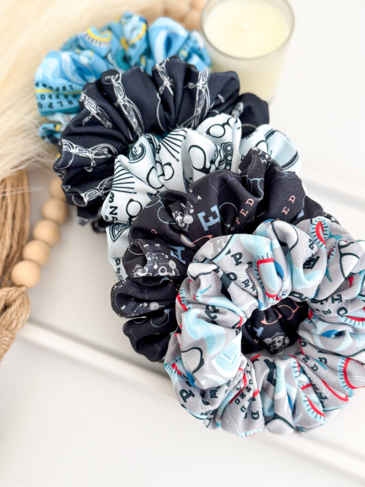 Optometry Scrunchies – Handmade Eye Care Hair Accessories