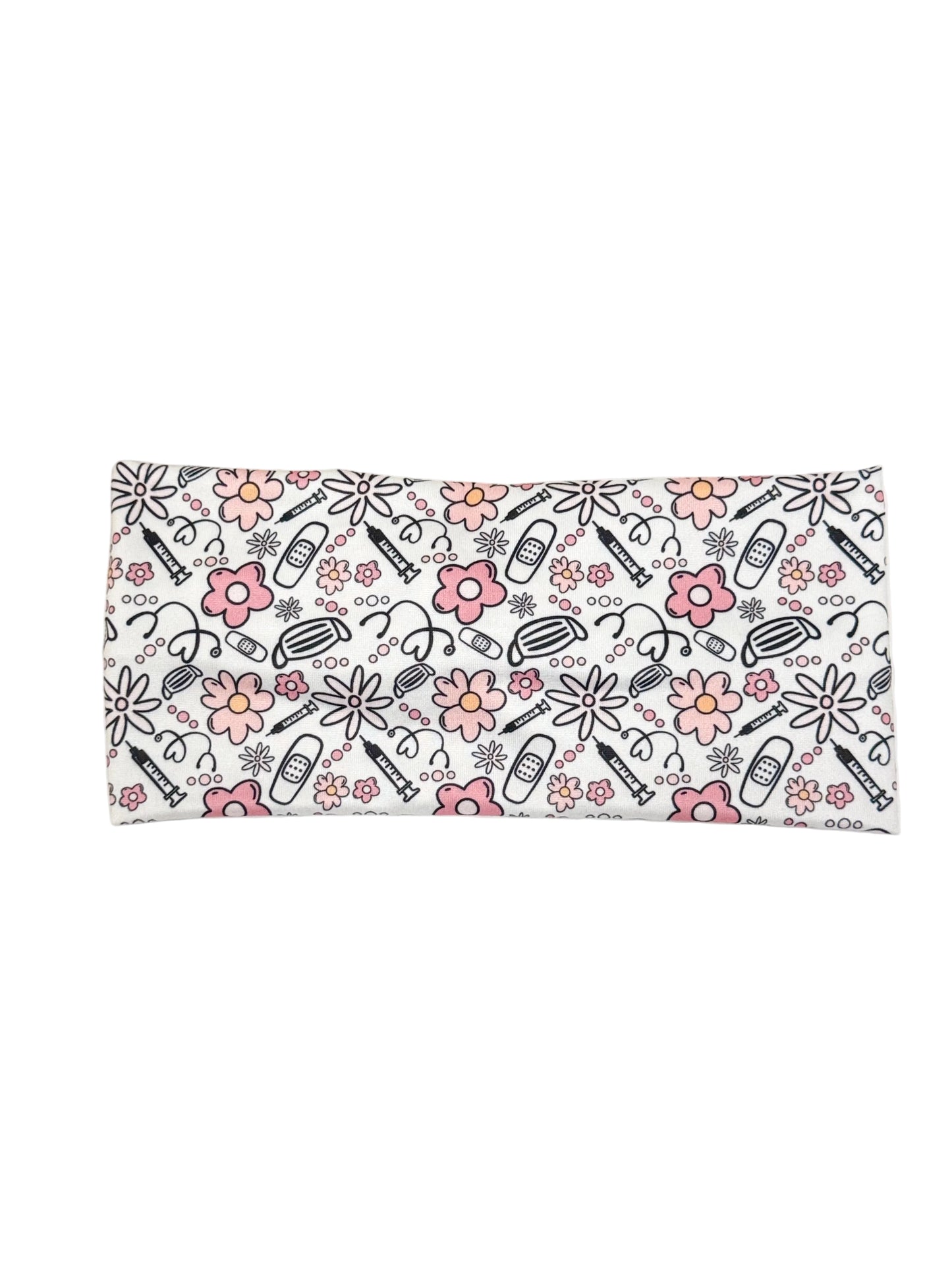 Medical Flowers Twist Headband