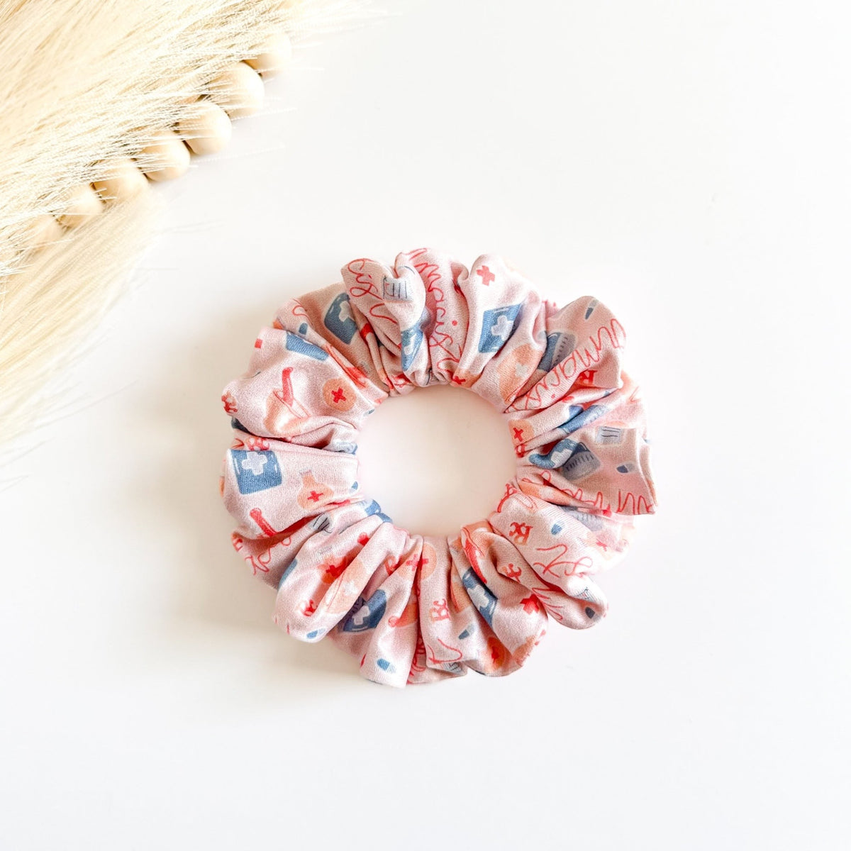 Nurse Vibes Scrunchie – Handmade Hair Accessory for Healthcare Workers
