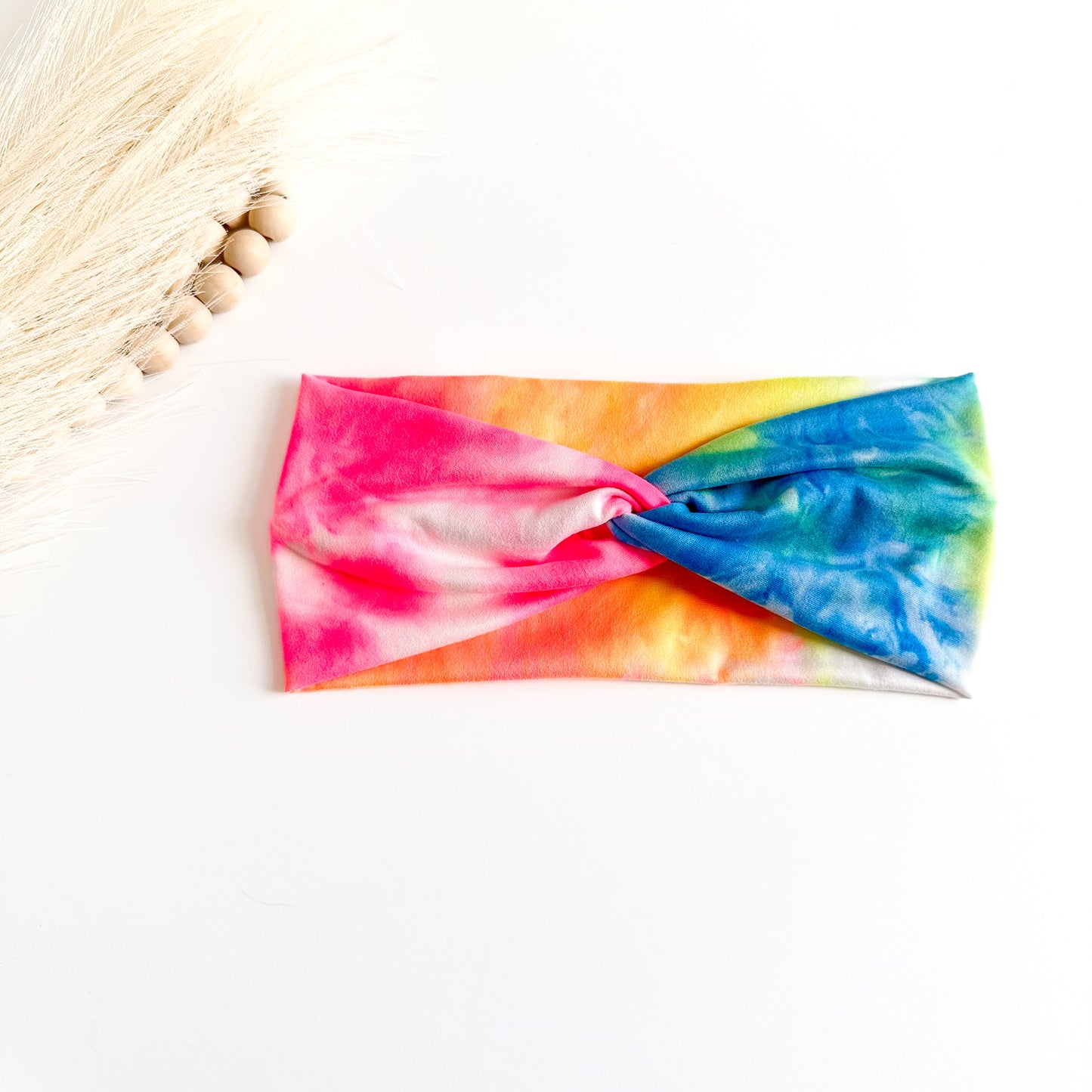 Tie-Dye Twist Headbands for Women – Handmade Soft Stretch Headbands