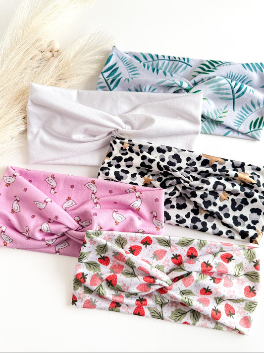 Twist Headbands for Women – Handmade Soft Stretch Everyday Headbands