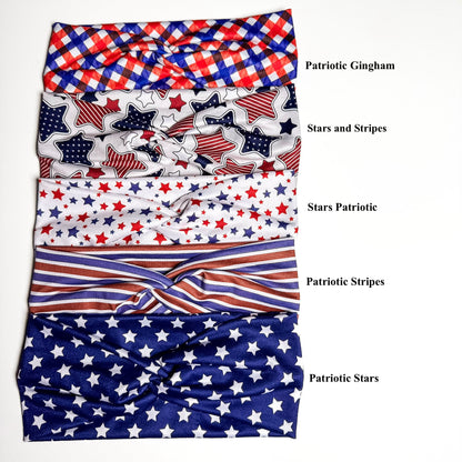 4th of July Headband | Patriotic Red White & Blue Hair Accessory