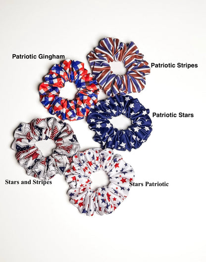 4th of July Scrunchies | Handmade Patriotic Hair Accessories