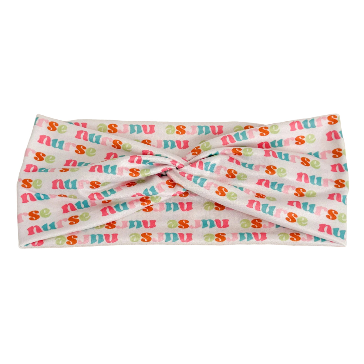 Soft twist headband for nurses and healthcare workers – handmade by Headband Studio