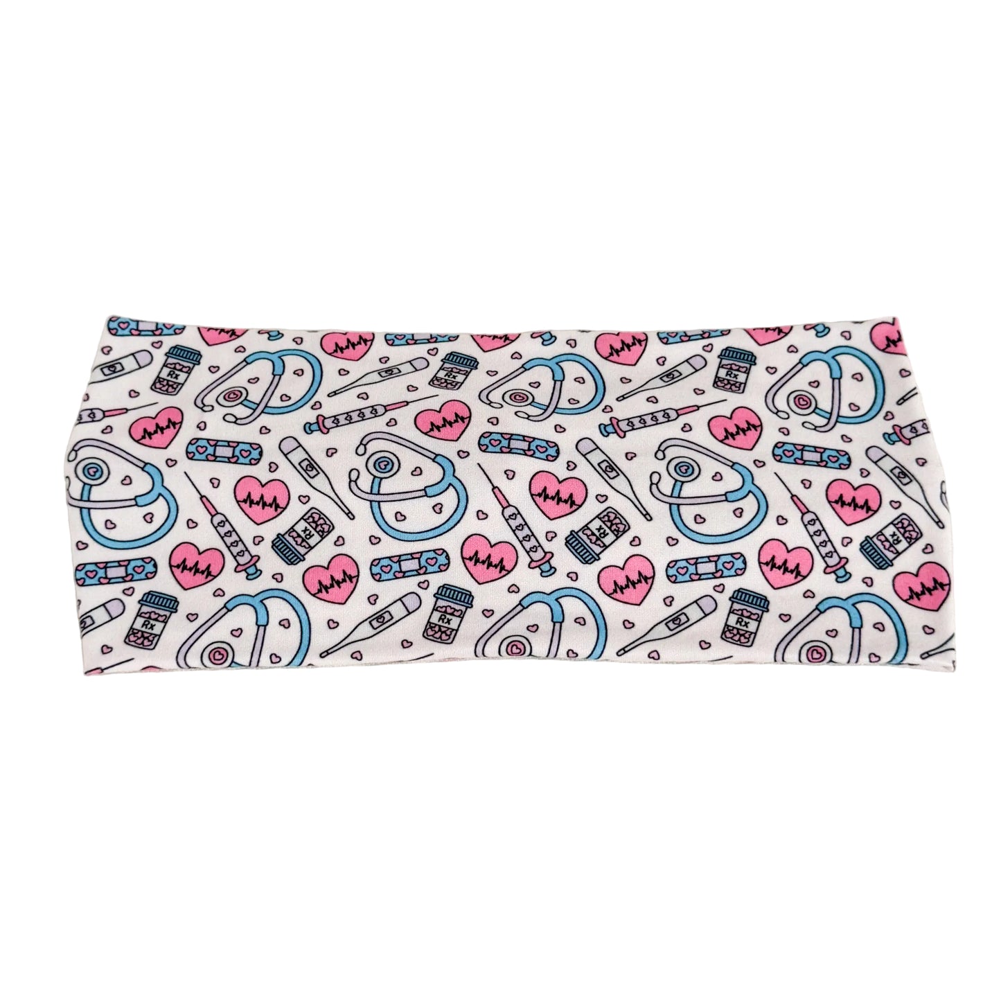 Pink Nurse Twist Headband – Comfortable Handmade Hair Accessory