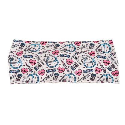 Pink Nurse Twist Headband – Comfortable Handmade Hair Accessory