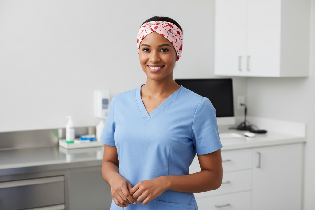 Phlebotomist Blood Bags Headband – Handmade Gift for Phlebotomists & Lab Techs
