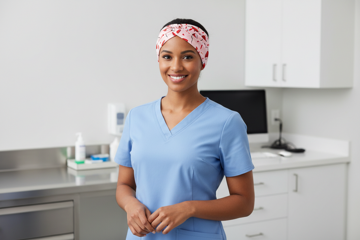 Phlebotomist Blood Bags Headband – Handmade Gift for Phlebotomists & Lab Techs