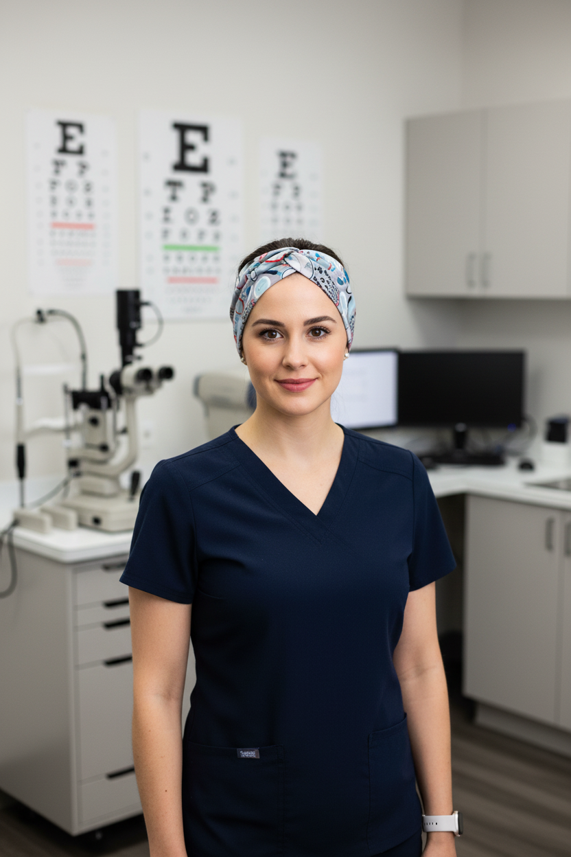 Gray Optometry Headband – Eye Care Nurse Handmade Headband