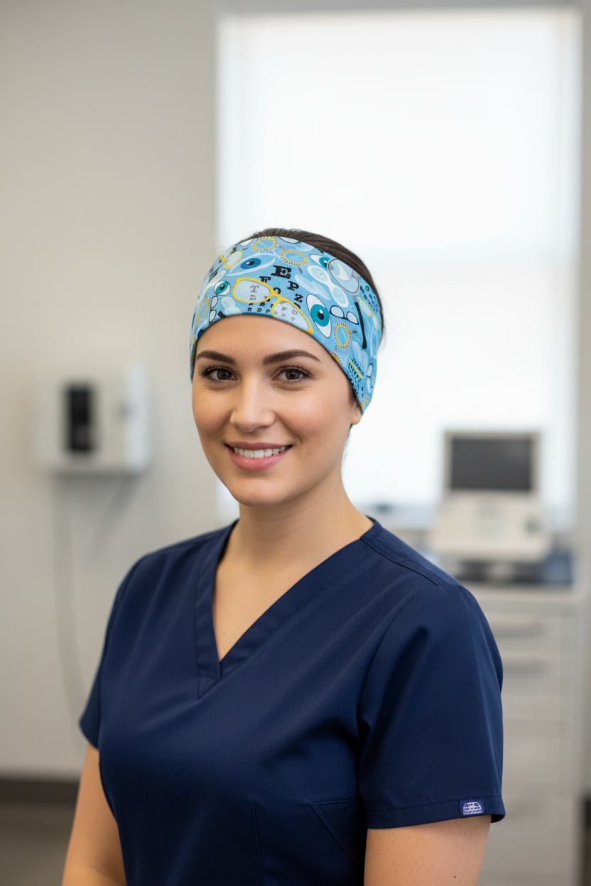 Blue Clear Vision Headband – Optometry Hair Accessory for Clinics